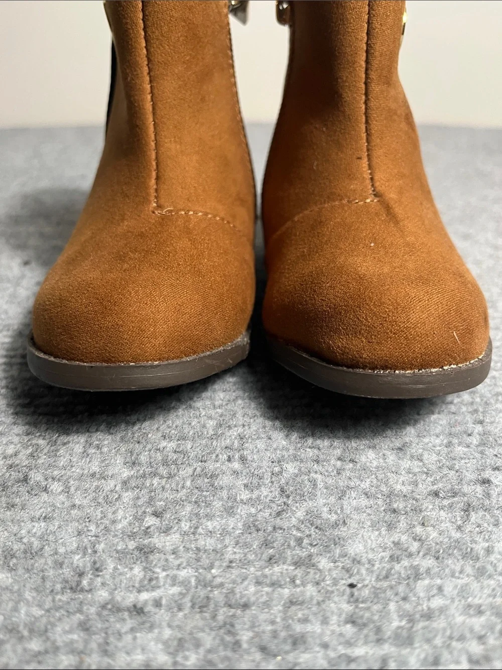 Michael Kors Kids Tan Suede Ankle Boots